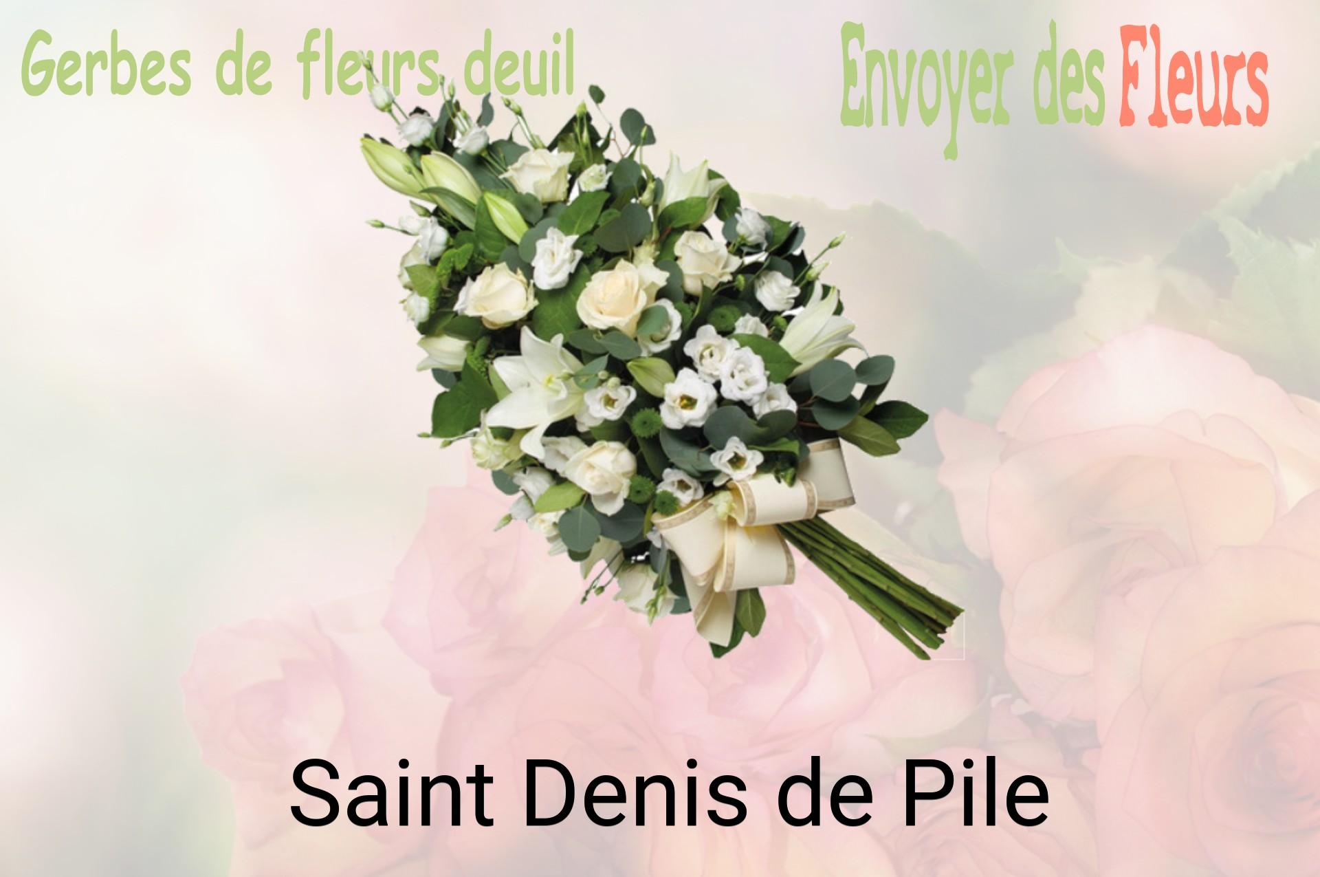 Gerbe de fleurs de deuil livrée à Saint-Denis-de-Pile